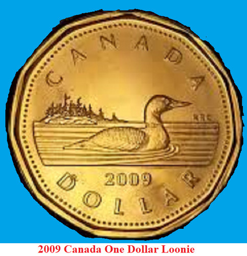 2009 canada regular - 2009, loonie