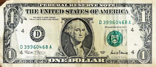 2001 one dollar federal - $1,