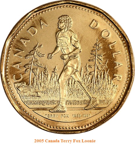 2005 canada terry fox loonie - canada,