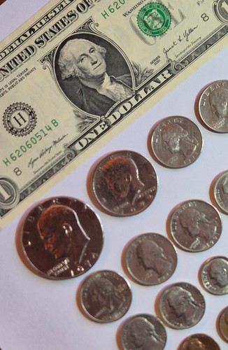 Usa one dollar - dollar, +