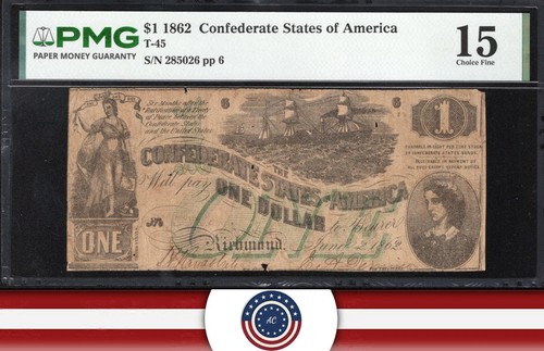 1862 1 moneta - 1862, $1