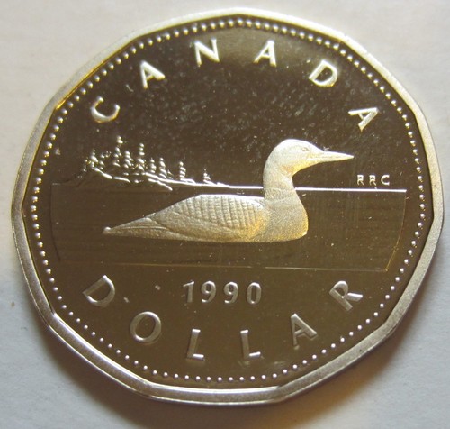 1990 canada proof loonie - proof,