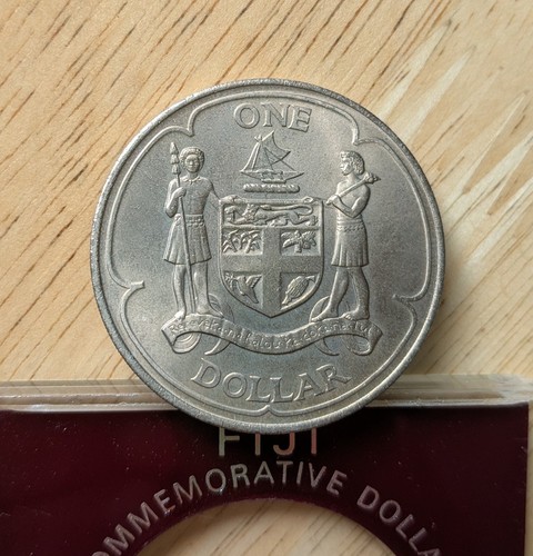 Moneta commemorativa fiji - commemorativa,