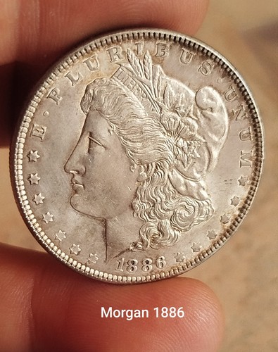 Morgan silver dollar 1886 - morgan,